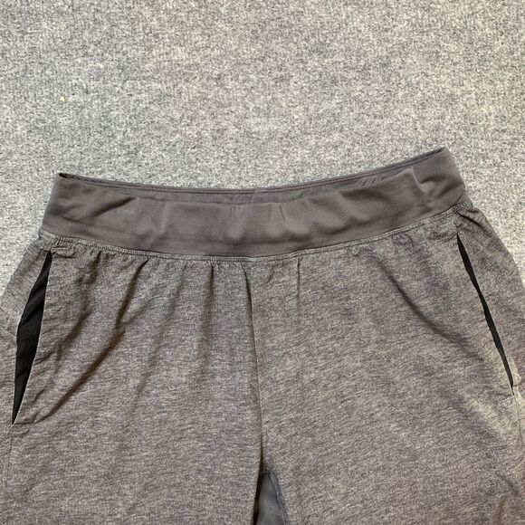 Lululemon Shorts Mens M Medium Grey THE Linerless Training Elastic Waistband - Picture 3 of 13